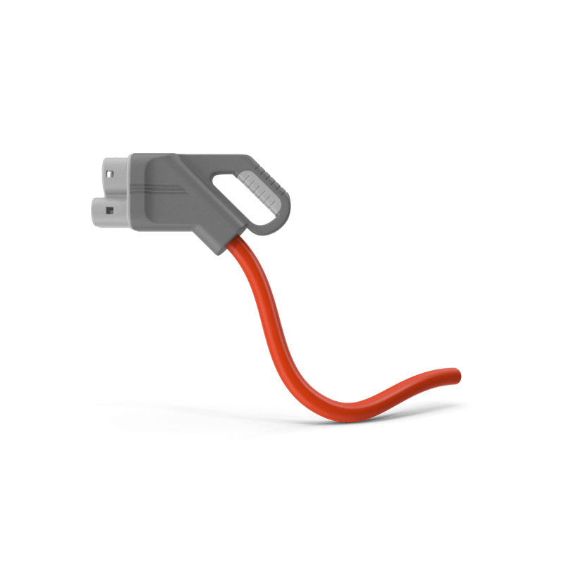 Electric Car Charging Plug With Orange Wire