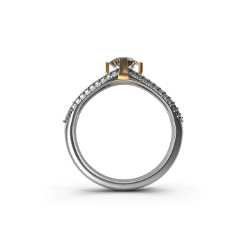 Gold Crown Diamond Ring