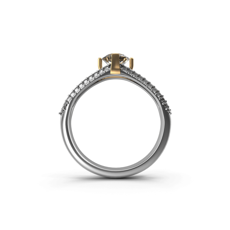 Gold Crown Diamond Ring